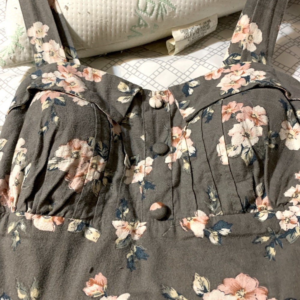 Grey flower dress